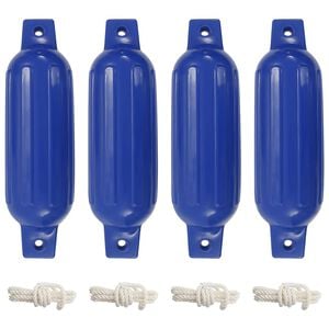 vidaXL Boat Fenders 4 pcs Blue &Oslash; 11x40 cm PVC