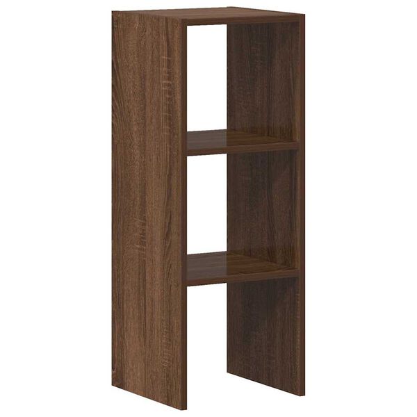 vidaXL Bookcase Stackable Brown Oak 30x30x80 cm Engineered Wood