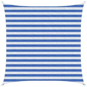 vidaXL Sunshade Sail Blue and White 2 x 2 m HDPE