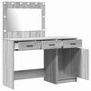 vidaXL Dressing Table 2 pcs Grey 40 x 41 x 75 cm Engineered wood