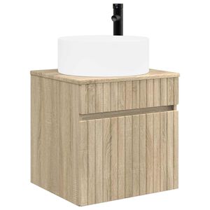 vidaXL Wall-mounted Sink Vanity Sonoma Oak 49 x 44.5 x 65.5 cm