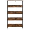 vidaXL Bookshelf Smoked Oak 82 x 32 x 144.5 cm Engineered Wood