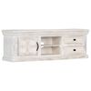 vidaXL TV Cabinet White 120x30x40 cm Solid Mango Wood