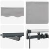 vidaXL Retractable Awning Manual Light grey 400 x 300 cm Fabric