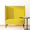 vidaXL Highback Sofa Light yellow 109 x 56 x 121 cm Fabric
