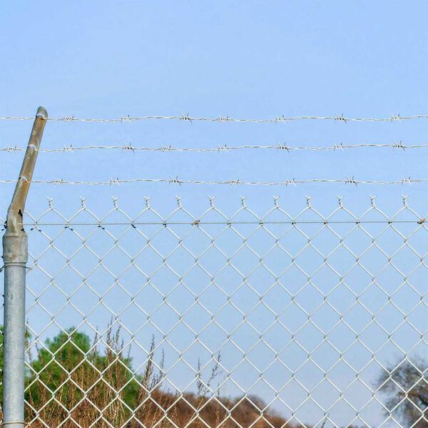 vidaXL Barbed Wire Silver 100 m Hot-dip Galvanised Steel