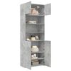 vidaXL Storage Cabinet Concrete Grey 80x42.5x225 cm Engineered Wood