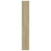 vidaXL Book Cabinet/Room Divider Sonoma Oak 60x30x198 cm