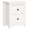 vidaXL Bedside Cabinets 2 pcs White 50x35x61.5 cm Solid Wood Pine