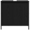 vidaXL Bathroom Basin Cabinet Black 60x34.5x60 cm