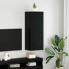 vidaXL TV Wall Cabinet Black Oak 40.5 x 30 x 102 cm Engineered Wood