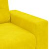 vidaXL Sofa Yellow 160 x 77 x 82 cm Poly velvet