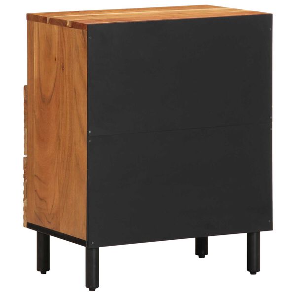 vidaXL Bedside Cabinet Brown 50 x 33 x 62 cm Solid Acacia wood