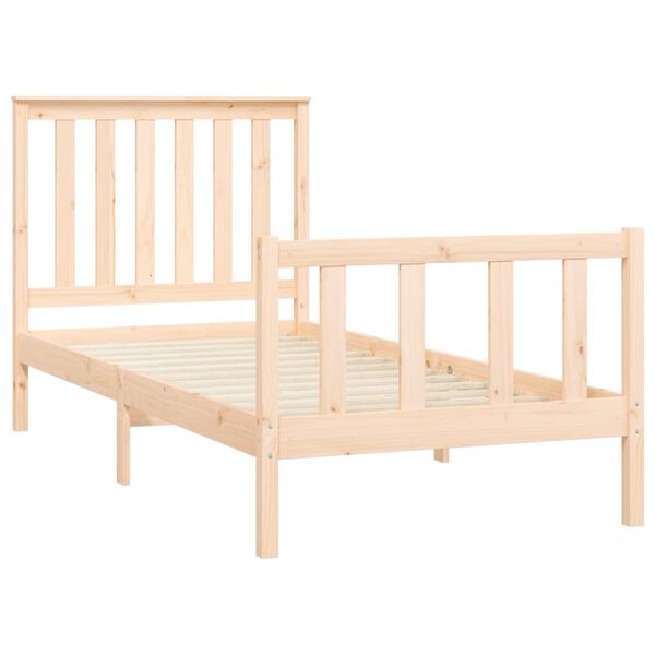 vidaXL Bed Frame without Mattress 90x200 cm Solid Wood Pine
