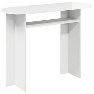 vidaXL Console Table with Storage High Gloss White 100 x 39.5 x 75 cm