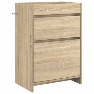 vidaXL Bathroom Under Sink Cabinet Sonoma Oak 56 x 37.5 x 81 cm