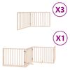 vidaXL Dog Gate with Door Foldable 10 Panels 800 cm Poplar Wood