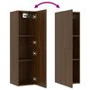 vidaXL Wall-mounted TV Cabinets 2 pcs Brown Oak 30.5x30x110 cm