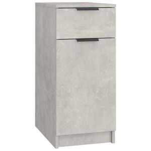 vidaXL Desk Cabinet Concrete Grey 33,5x50x75 cm Engineered Wood