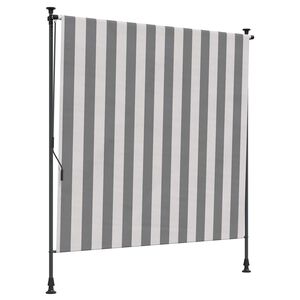 vidaXL Outdoor Roller Blind Anthracite and White 200 x 270 cm