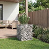 vidaXL Gabion Raised Bed Silver 50 x 50 x 60 cm Galvanised Steel