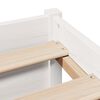 vidaXL Bookcase Bed without Mattress White 120x190 cm Small Double Solid Wood Pine