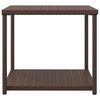 vidaXL Side Table Brown 55x45x49 cm Poly Rattan