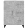 vidaXL Sideboard Concrete Grey 69.5x34x90 cm Engineered Wood