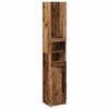 vidaXL Bathroom Cabinet Old Wood 32x34x188,5 cm Engineered Wood