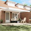 vidaXL Awning Retractable Manual White 4.5 x 3.5 m Polyester and metal