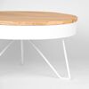 LABEL51 Coffee Table Saran 80x80x43 cm Wood/White
