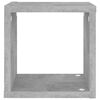 vidaXL Wall Cube Shelves 4 pcs Concrete Grey 22x15x22 cm