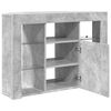 vidaXL Corner LED TV Cabinet Concrete Grey 100x40x68cm Engineered Wood