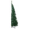 vidaXL Corner Artificial Christmas Tree Green 240 cm PVC and Metal