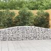 vidaXL Arched Gabion Baskets 6 pcs 400x30x60/80 cm Galvanised Iron