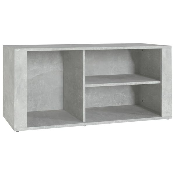 vidaXL Shoe Cabinet Concrete Grey 100x35x45 cm Engineered Wood