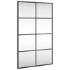 vidaXL Wall Mirror Black 50x80 cm Rectangle Iron
