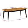 vidaXL Coffee Table 110x50x40 cm Solid Wood Mango and Iron