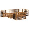 vidaXL Outdoor Sofa Set 8 pcs Natural Solid Acacia Wood
