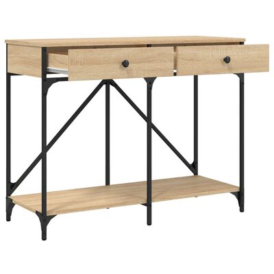 vidaXL Console Table Sonoma Oak 100x39x78.5 cm Engineered Wood