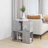 vidaXL Book Cabinet Concrete Grey 60x24x63 cm Engineered Wood
