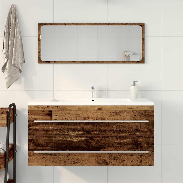 vidaXL Sink cabinet Old Wood 100 x 38.5 x 48 cm Engineered Wood