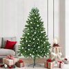 vidaXL Christmas Tree with 300 LEDs with Stand Green 210 cm PE