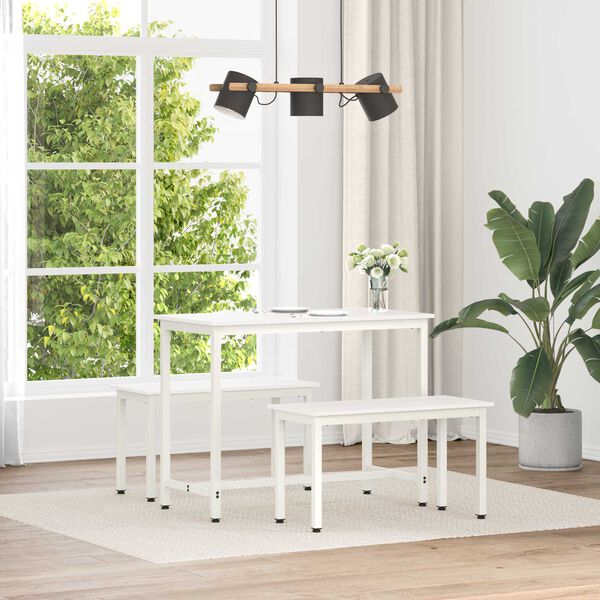 vidaXL Bench White 80 x 35 x 45 cm Solid Pine Wood