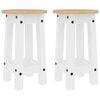 vidaXL 3 Piece Bar Set White Solid Wood Pine