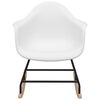 vidaXL Rocking Chair White PP