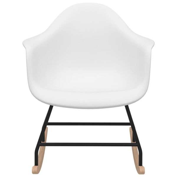 vidaXL Rocking Chair White PP
