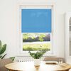 vidaXL Pleated Blind Blue 80x150 cm Fabric Width 79.4 cm Polyester