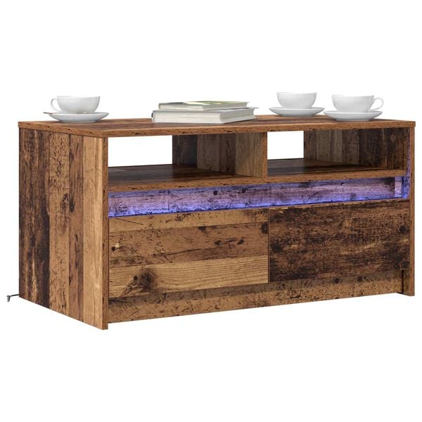 vidaXL Coffee Table Old Wood 90 x 50 x 45 cm Engineered Wood