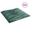vidaXL Wall Panels 24 pcs Green 50x50 cm XPS 6 m&sup2; Stone